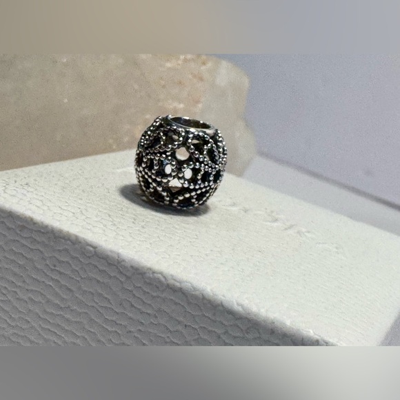 Authentic Pandora Openwork Roses Charm S925 Ale Sterling Silver - Picture 2 of 12